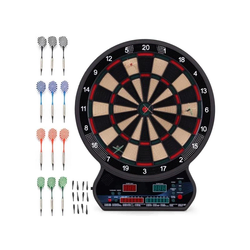 ECO TOYS Elektronski pikado 42 cm sa LCD ekranom, 27 igara, set sa 12 pikada