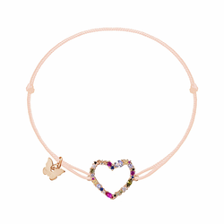 Lueur Heart Narukvica - Rose Gold Plated