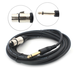 Mikrofonski kabel XLR M na 6,5mm JWD-AU20 5m