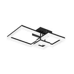 Rabalux LED Luster Amilia, 22W, DIP Switch, 47x47cm, Crni