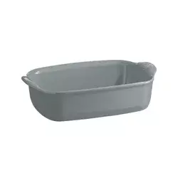 Rectangular oven dish, ceramics, 22x14.5cm/0.7L, Pearl - Emile Henry