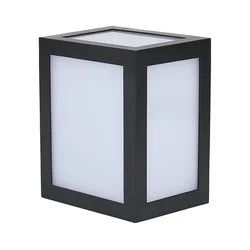 LED spoljašnje zidno svetlo LED/12W/230V 6400K IP65 crna