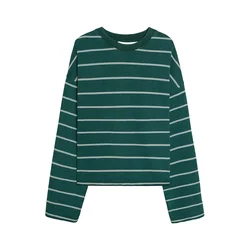Bershka Majica smaragd/bela