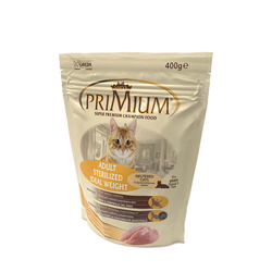 Ciuffi Primium hrana za mačke Cat Adult Sterilised/Weight - Piletina 400g