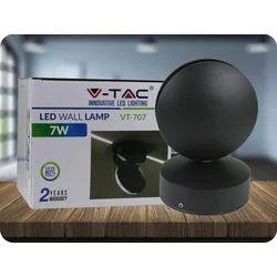 LED spoljno zidno svetlo LED/7W/230V 4000K IP65 crno