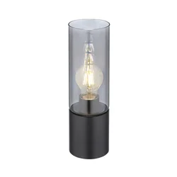 Globo 21000TB - Dodirna stona lampa ANNIKA 1xE27/25W/230V, prečnik 9 cm, crna