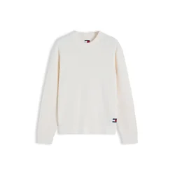 Tommy Jeans Pulover naravno bela