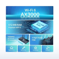TP-LINK usmerjevalnik Archer AX55 (AX3000, Wi-Fi 6)