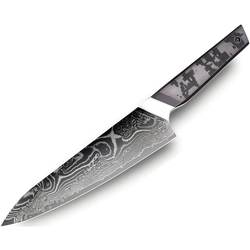 Damaskovski kuhinjski nož TA-37571 - Chef / Crna / Siva KP37571