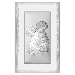 shumee Slika angel varuh srebrna moderna nad posteljo | Velikost: 9x15,5 cm | Šifra: BC6763/2FB
