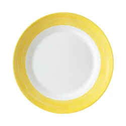 Plitev krožnik Arcoroc Brush premera 25,2 cm, rumen (12 kos)