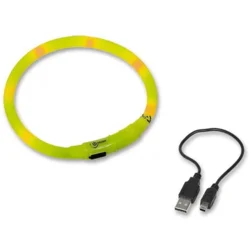 Nobby varnostna LED ovratnica, rumena 40 cm
