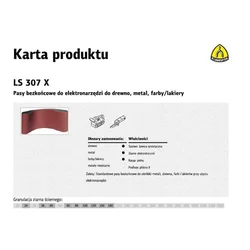 Traka za Drvo 75×457 LS307X G150 Klingspor