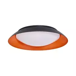 Osram - LED prigušiva plafonsko svetlo ORBIS PLATE LED/45W/230V, prečnik 48 cm, narandžasta/crna