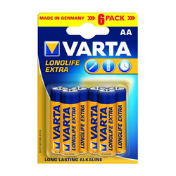 Varta 4106101736 - 6 kom alkalnih baterija LONGLIFE AA 1,5V