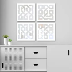 Wallity Set ogledala BYZ1896810094, Beli