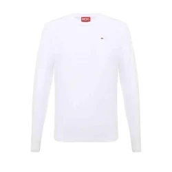 DIESEL Majica T-DIEGOR-LS-MICRODIV bela