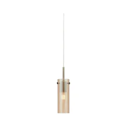 Markslöjd 109015 - Visilica na sajli TIBIA 1xE14/40W/230V dimljeno bež/mesing