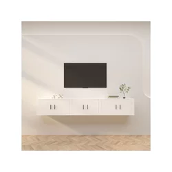 Zidni TV ormarići 2 kom Bijela 80x34,5x40 cm