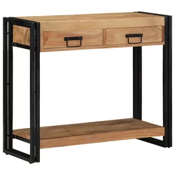 Konzolna stolica Smeđa 90 x 33 x 75 cm Čvrsto drvo akacije