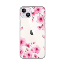 Silikonska maska za iPhone 14 Plus 6.7 Rose flowers Print Skin providna