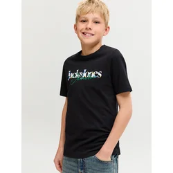Jack & Jones Junior Majica JJTOM modra/sepija/zelena/črna