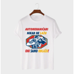 MAFIMI Majica Automehaničari ne lažu, Bela