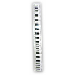 Music Sales Keyboard Design Clear Ruler 30 cm - Ceneje.si