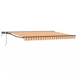 Ručni okvir tende s LED-ima 4,5 × 3 m Poliester s PU premazom