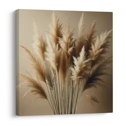 Slika nežna stebla pampas trave - 70x70