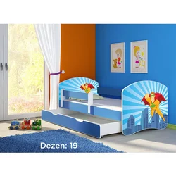 Deciji krevet ACMA II 160x80 F + dusek 6 cm BLUE19