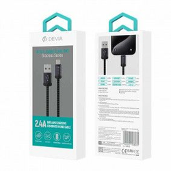 DEVIA Kabl Gracious Series Usb Lightning 2A 1m/ crna