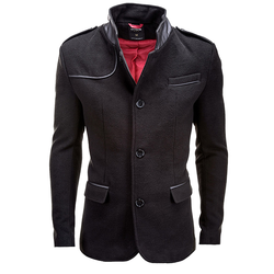 OMBRE CLOTHING muški kaput Augustino, crna, S