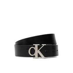 Pas Calvin Klein Ck Buckle Tumbled 35Mm Adj/Rev LV04D7049G Črna