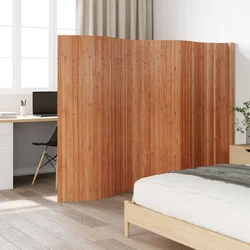 Vidaxl vidaXL Pregrada za sobo, rjava, 165x400 cm, bambus