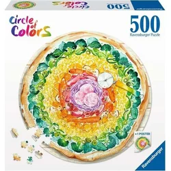 Ravensburger Slagalica Krug boja - pizza, 500 Delova