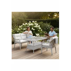 HANAH HOME Baštenska garnitura Hisar 3+1+1 Beige