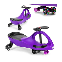 Eco Toys Guralica za decu Wiggle sa Led točkovima, Ljubičasta