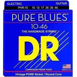 DR Strings PHR 10 Pure Blues Nickel Medium Electric Guitar Strings