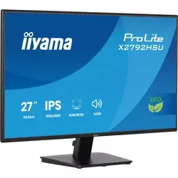 Iiyama Pro Lite X2792HSU-B1 27 inch IPS 4-side slim bezel, Green Choice, EyeComfort / EyeSafe 2.0, 1920x1080 120Hz, 300cd/m, Speakers, HDM