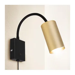 Brilagi - Fleksibilna zidna lampa SELE 1xGU10/30W/230V crna/zlatna
