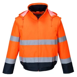 Portwest Jakna pilot c464 hivi 2u1 contrast essential lite,oranž vel.s ( 65134 )