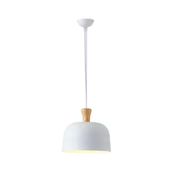 Luster na kablu SIMPLO 1xE27/15W/230V, bela, prečnik 27 cm