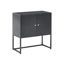 Omarica Berwyn 3090 Črna, 75x72x35cm, Kovina