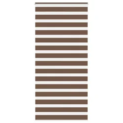 Zebra zavjesa Smeđa 115x230 cm Širina tkanine 110,9 cm Poliester