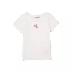 Calvin Klein Jeans Majica roza/črna/bela