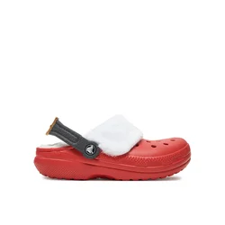 Crocs Natikači Classic Lined Santa Clog 210933 Rdeča