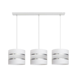 Luster na sajli HELEN 3xE27/15W/230V bela