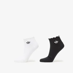 Nogavice adidas Ruffle 1/4 S 2P White/ Black M