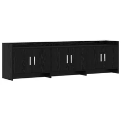 TV ormar 168 x 33 x 47 cm Crni hrast Konstruirano drvo